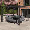 Pergola Grey Aluminium 3m x 3m - Frame Only