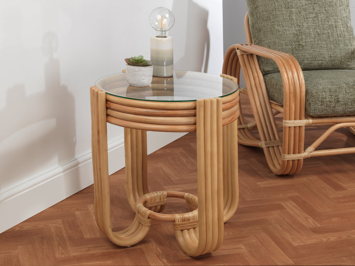 Desser Natural Pretzel Lamp Table - Modern Elegance