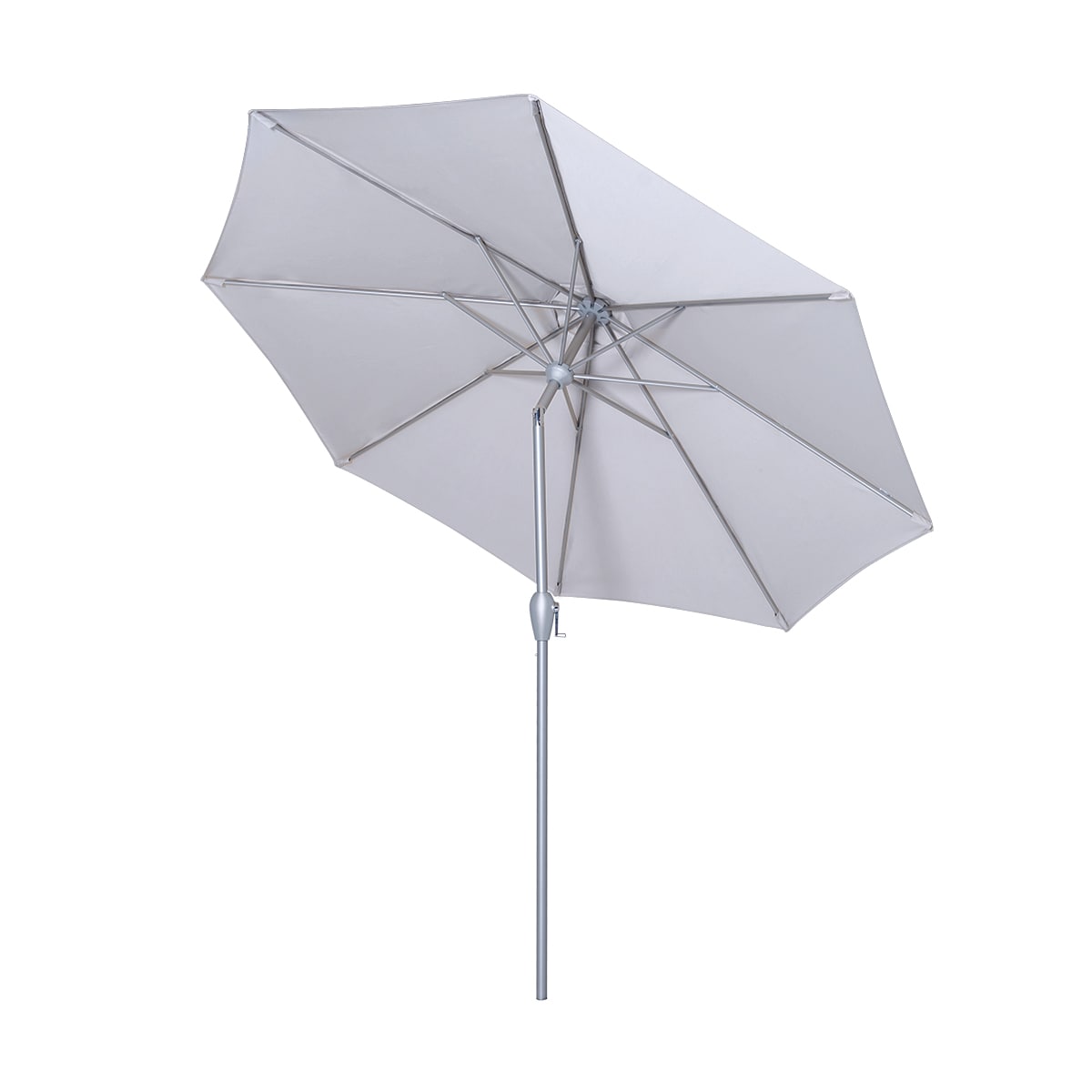 grey parasol round 2.7m with tilt