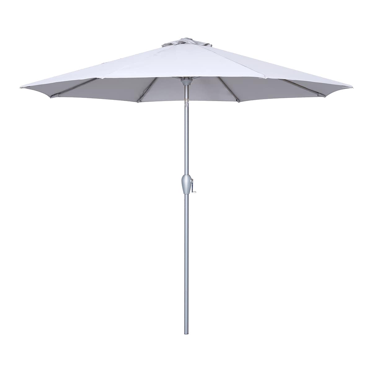 grey parasol round 2.7m with tilt