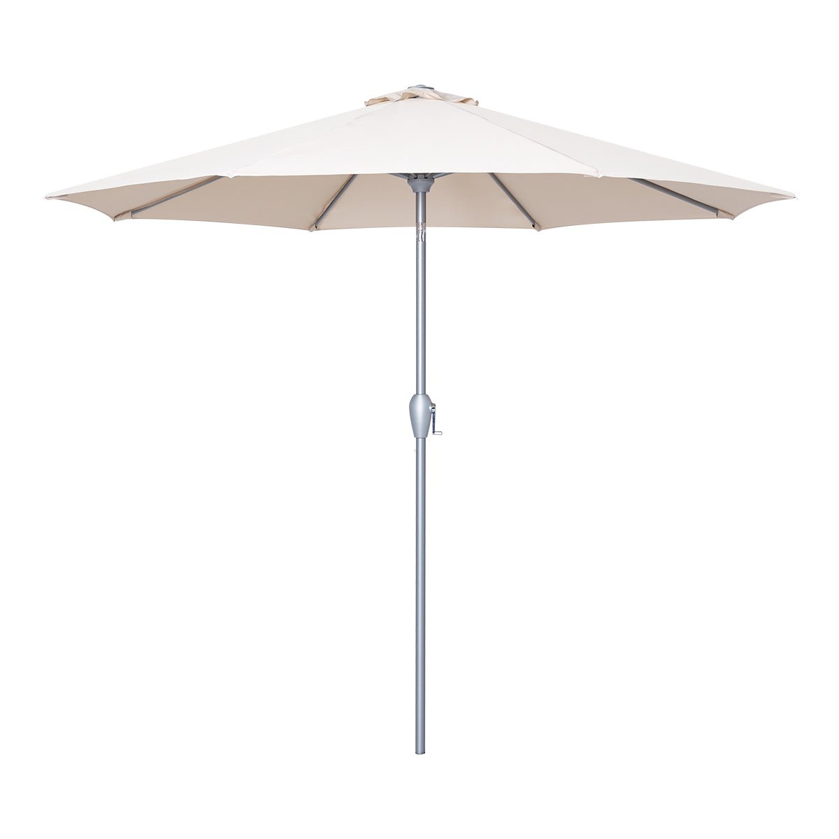 beige parasol round 2.7m with tilt