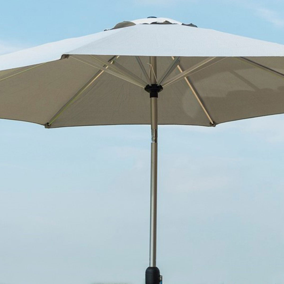 grey parasol round 3m with tilt