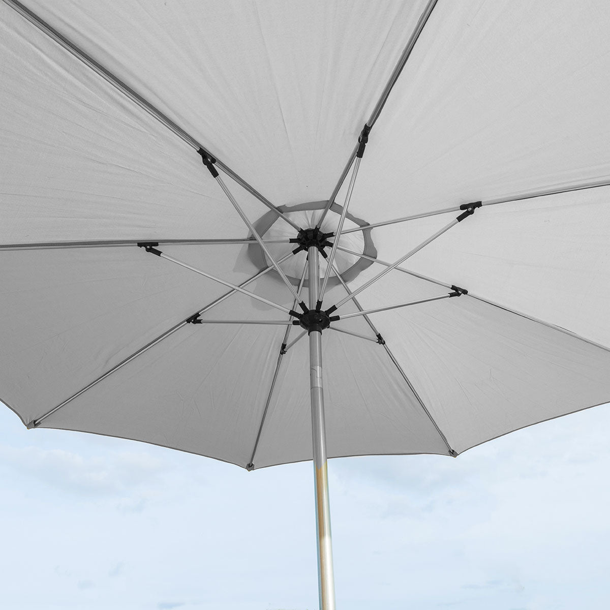 grey parasol round 3m with tilt