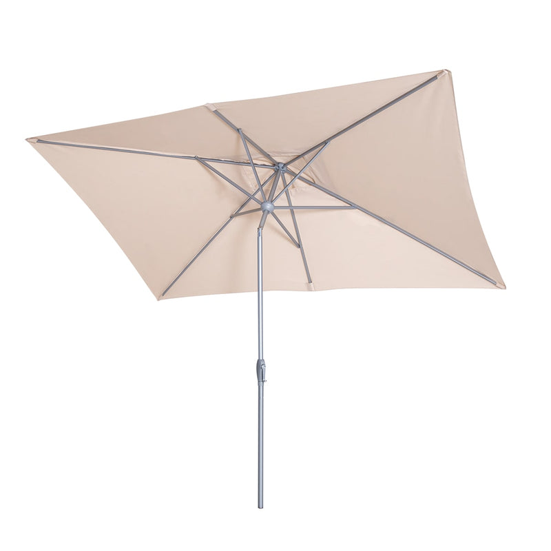 beige rectangular parasol 3m x 2m with tilt