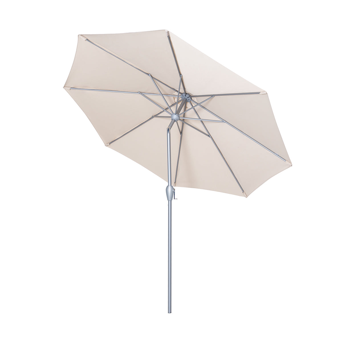 beige parasol round 3m with tilt