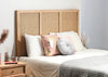 Venice Rattan & Wood Headboard for Double Beds in Natural