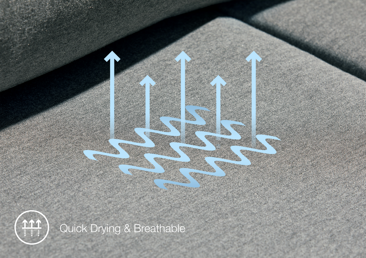 Aruba Outdoor Fabric Armless Chair