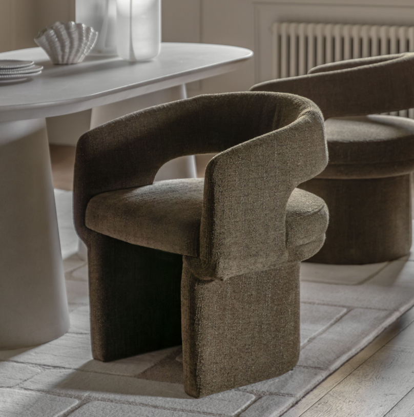 Radox Upholstered Green Dining Chair
