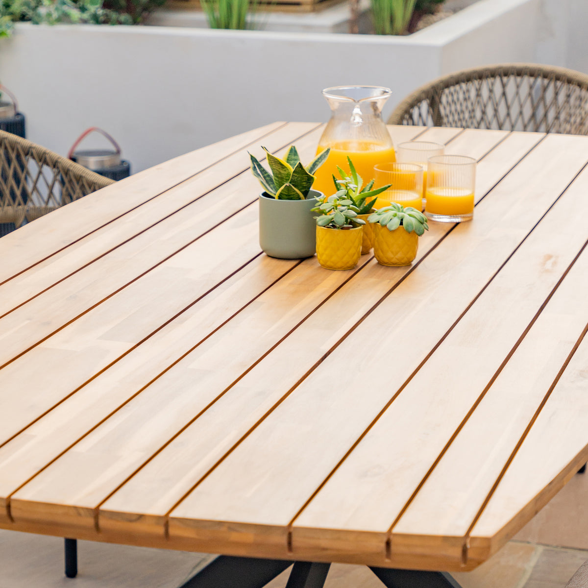 Riga 8 Seat Oval Dining Set - Sandstone