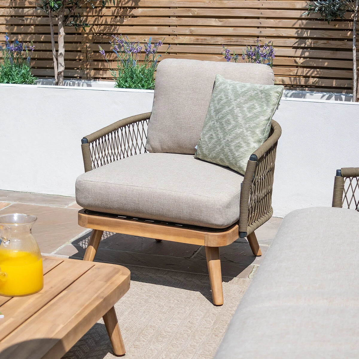Riga Corner Sofa Set & Armchair - Sandstone