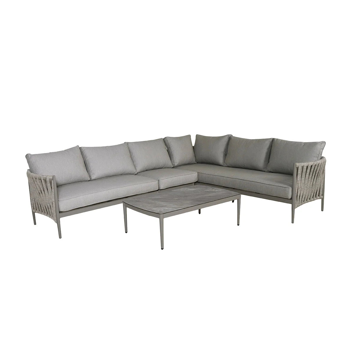 Rome Large Corner Sofa Set - Linen