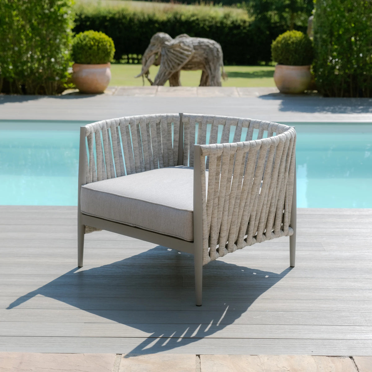 Rome Lounge Set - Linen Marble Effect