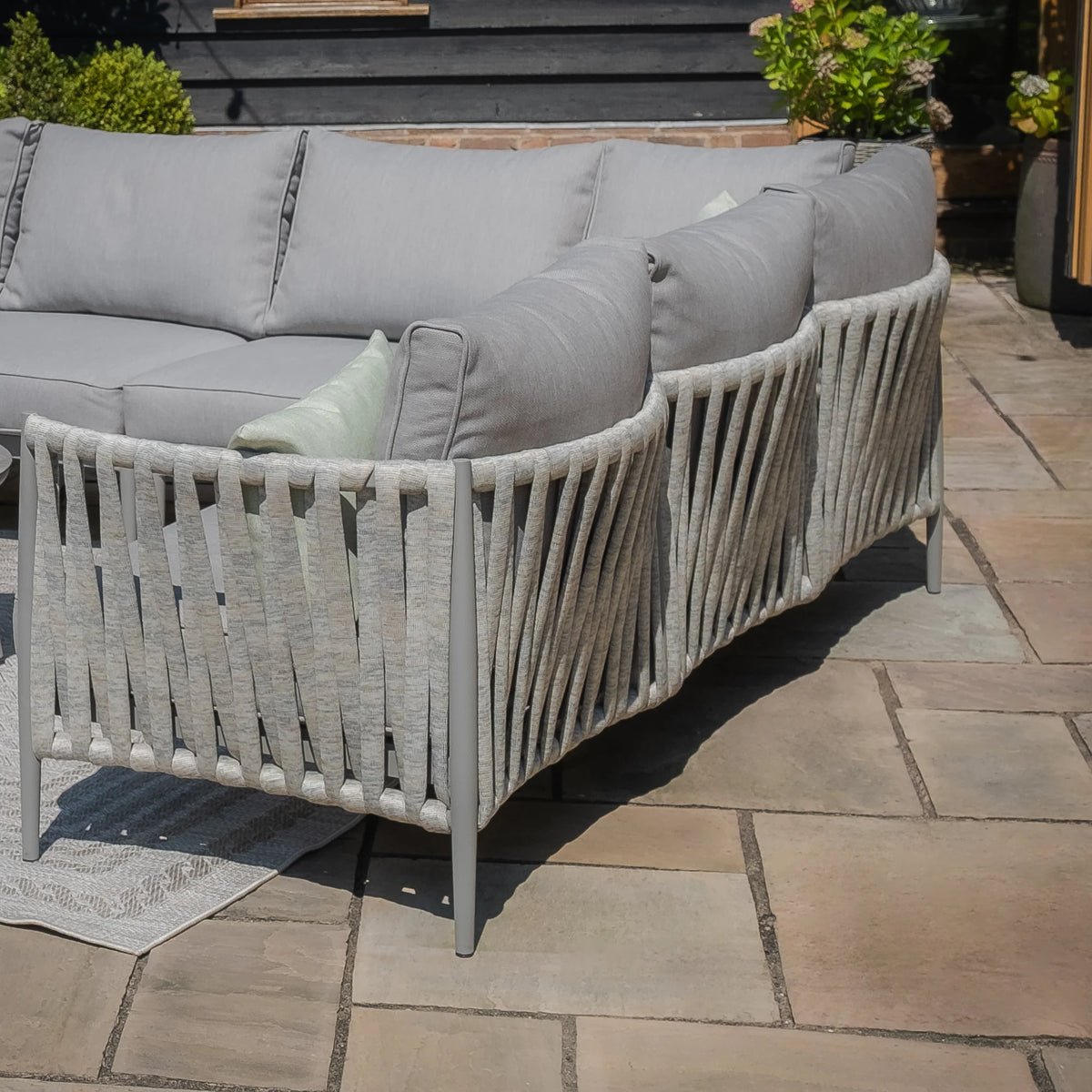 Rome Corner Sofa & Armchair Set - Linen
