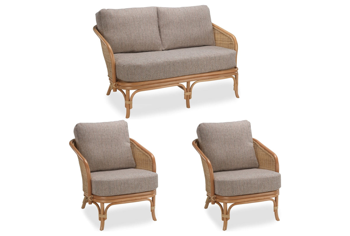 royal 2 seater suite blush tweed