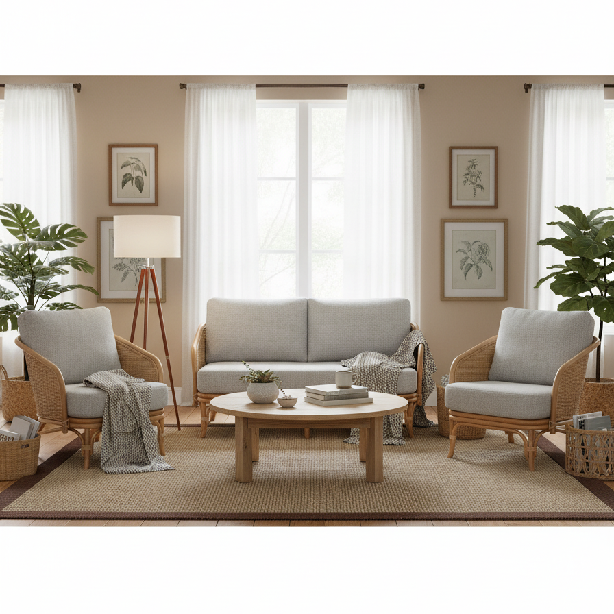 Desser Royal Rattan 2-Seater 3pc Suite in Alba Dusk