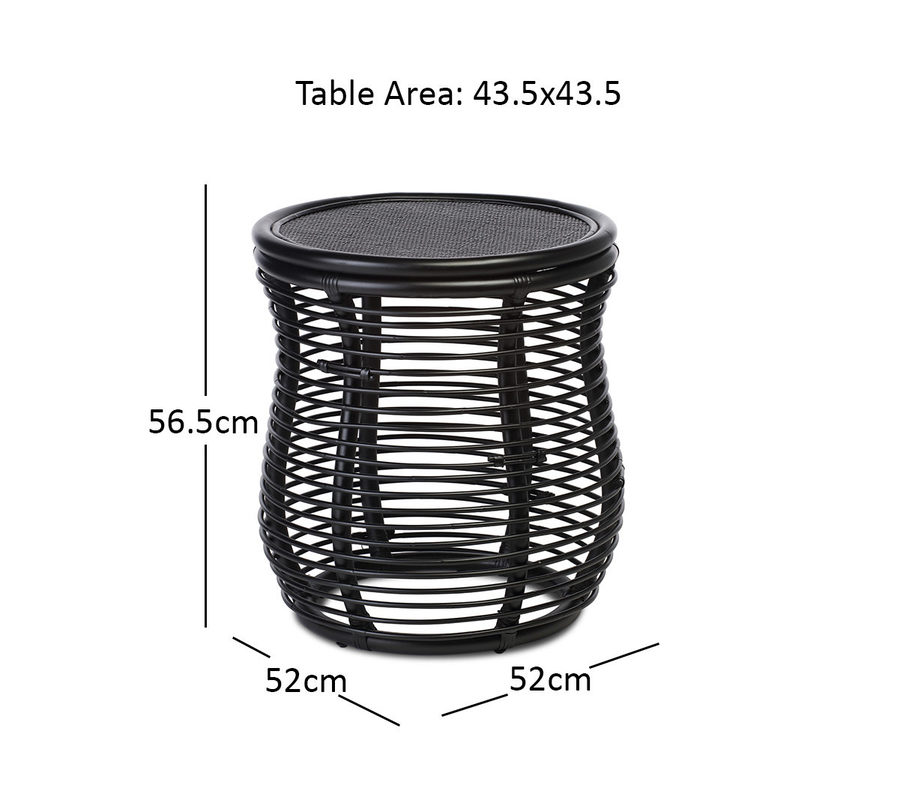 Black Shanghai Chairs and Royal Table Bistro Set