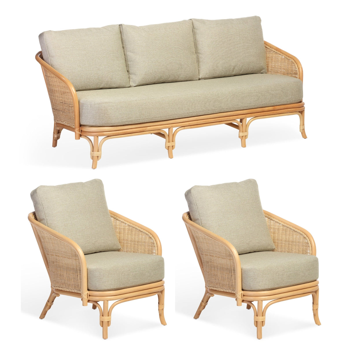 Royal Rattan 3 Seater Suite