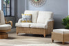 Seville Light Oak 2 Seater Sofa