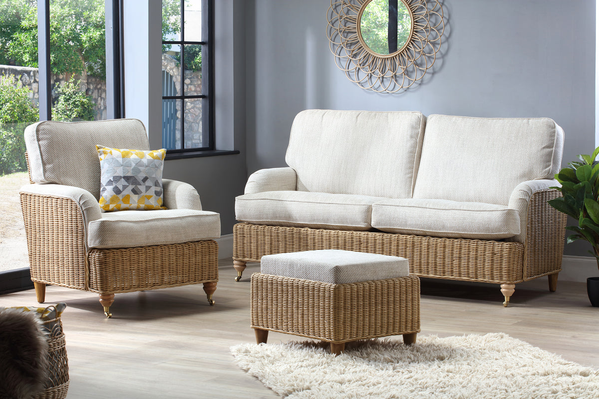 Seville Light Oak 3 Seater Suite