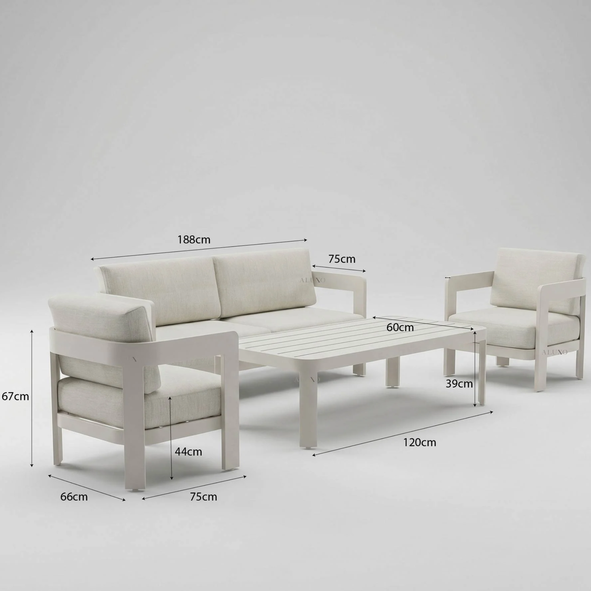 Sable Outdoor Range - 5 Seater Lounge Set