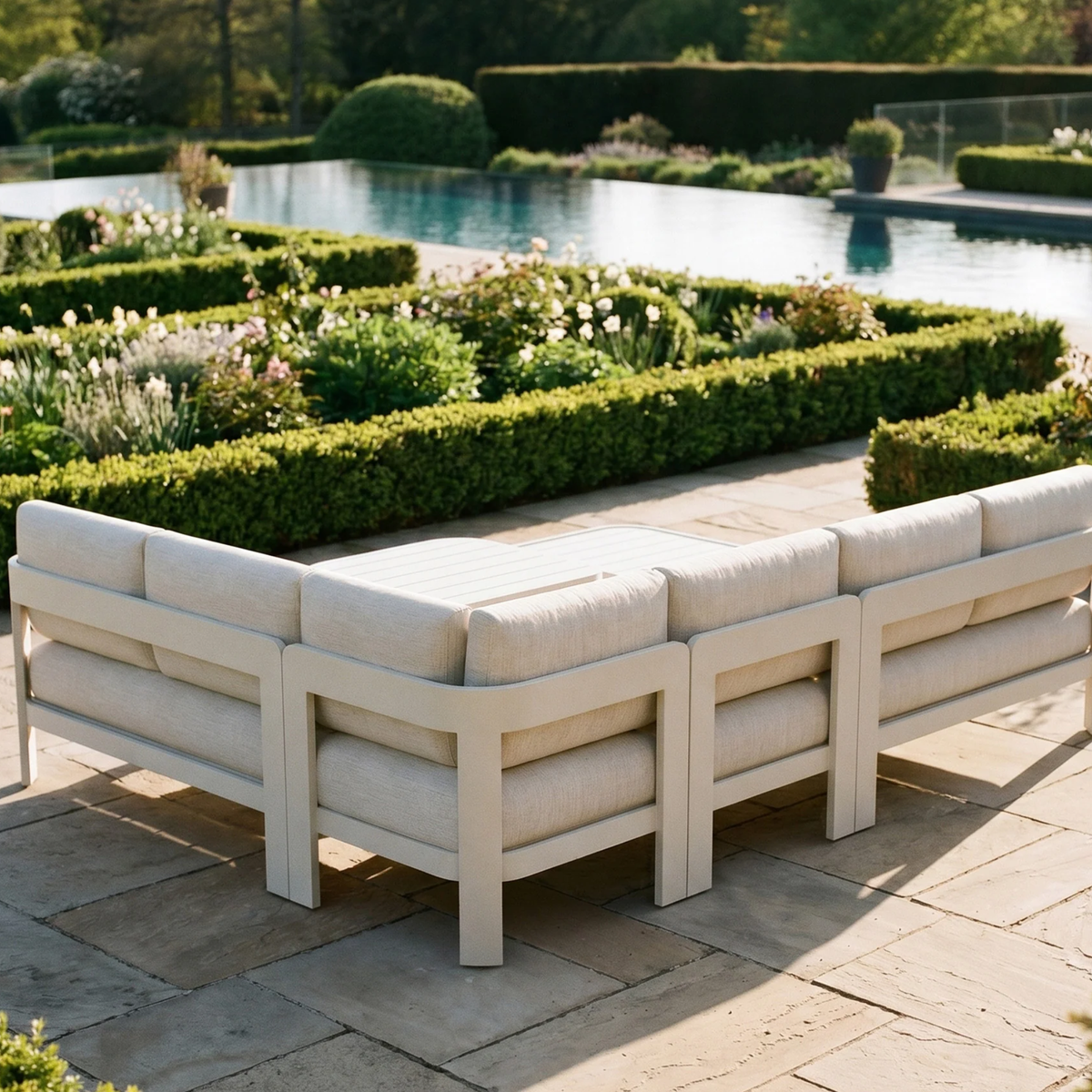Sable Outdoor Range - 6 Seater Corner Lounge Set