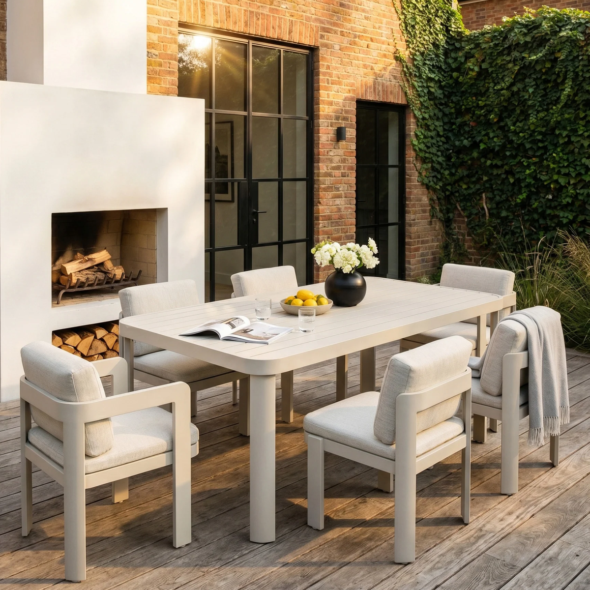 Sable Outdoor Range - 6 Seater Dining Set