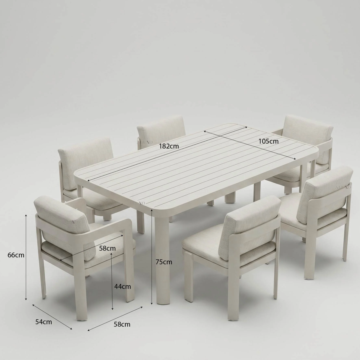 Sable Outdoor Range - 6 Seater Dining Set