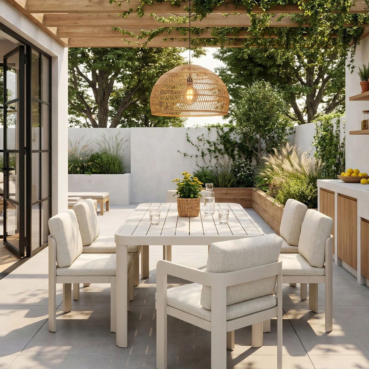 Sable Outdoor Range - 6 Seater Dining Set