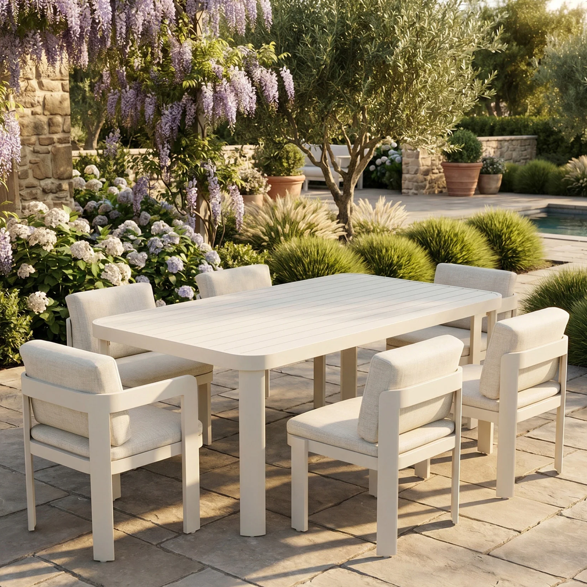 Sable Outdoor Range - 6 Seater Dining Set
