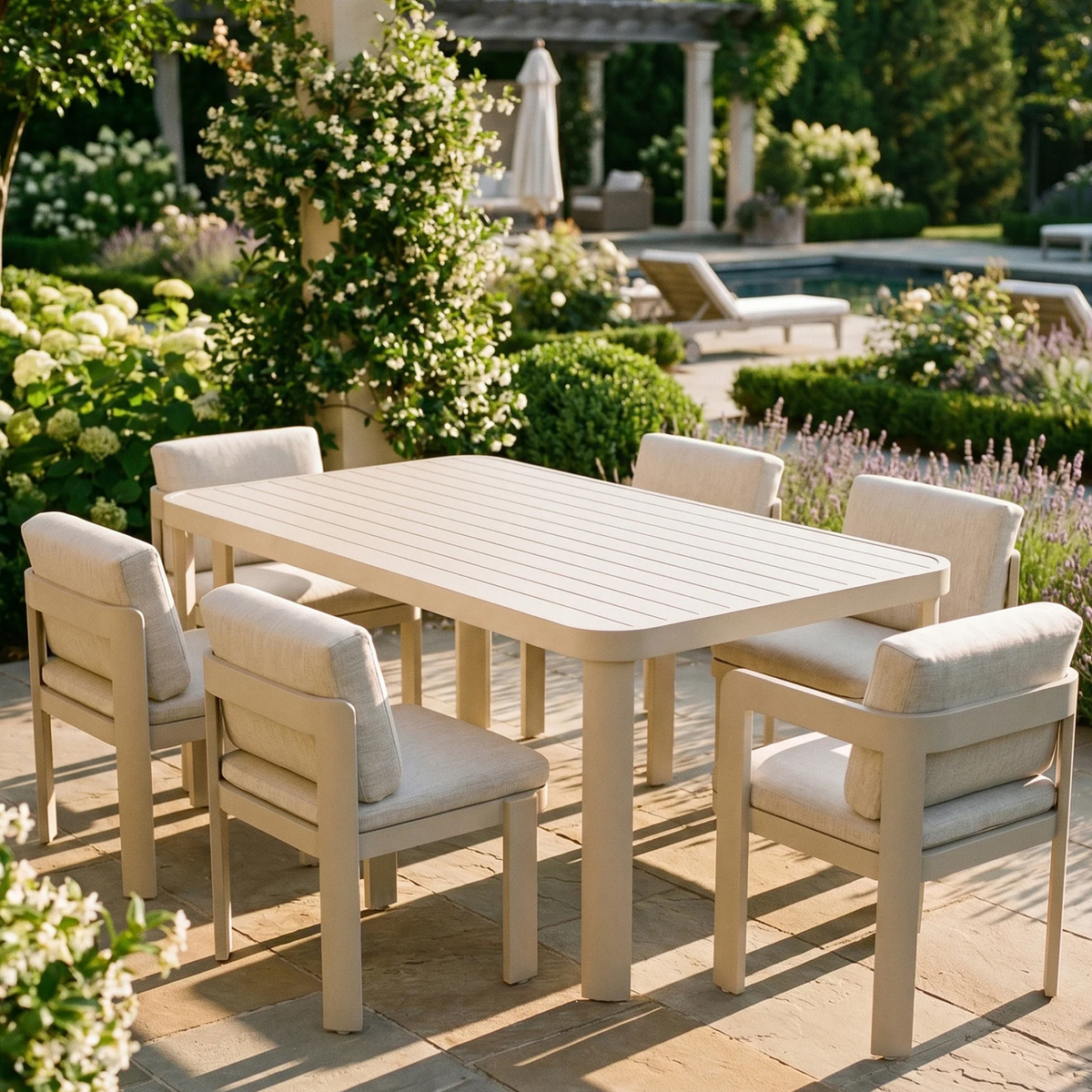 Sable Outdoor Range - 6 Seater Dining Set