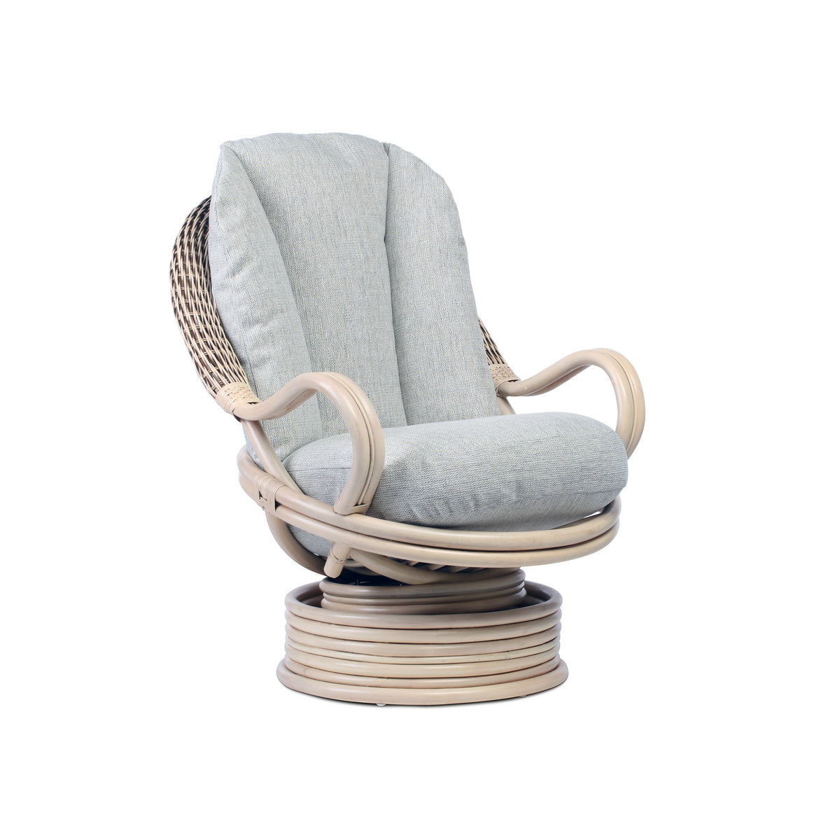 Samford Natural Wash Deluxe Swivel Rocker