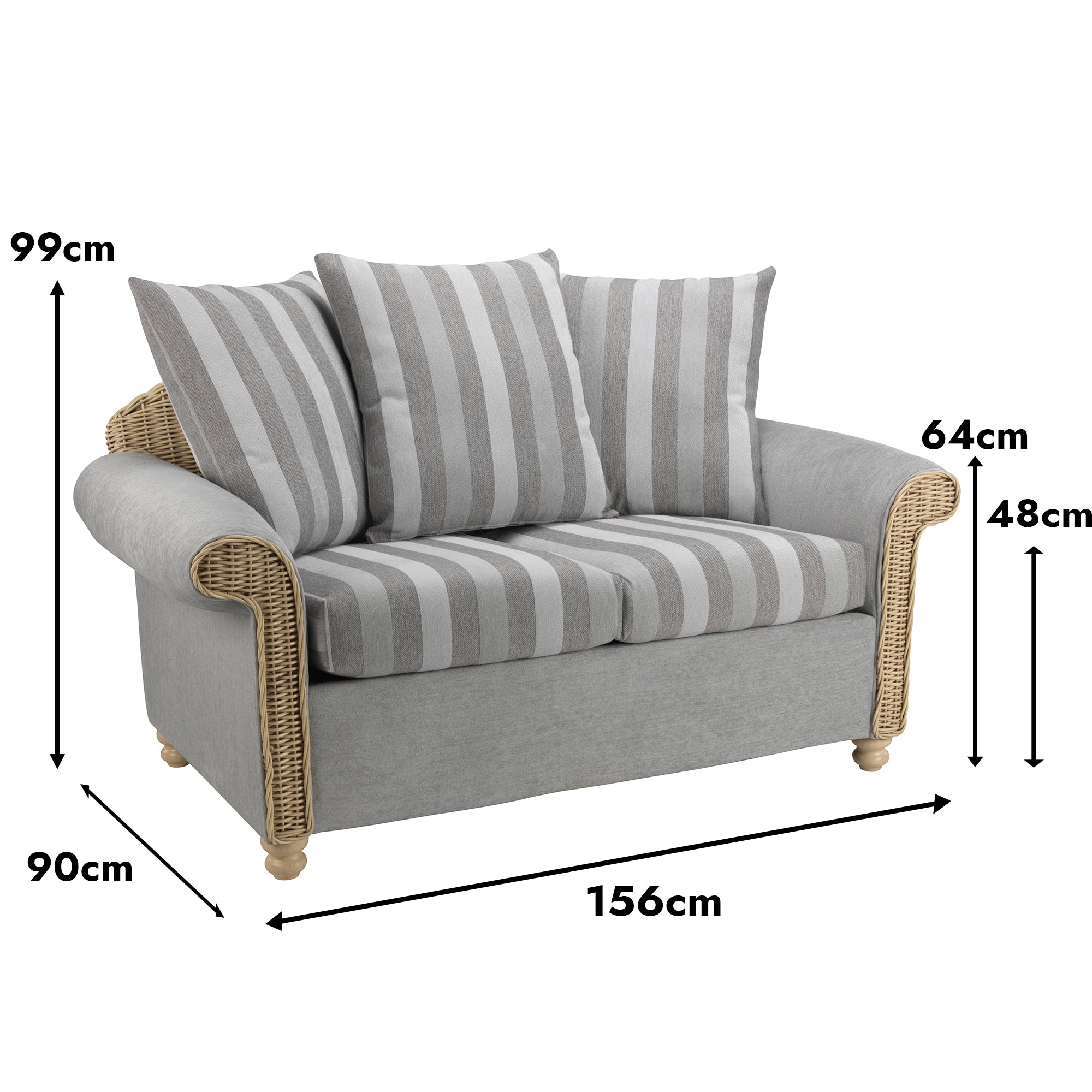 Samford 2 Seater Scatterback Sofa | Desser