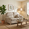 Samford 2-Seater: Handcrafted Cane Sofa in Floral Beige