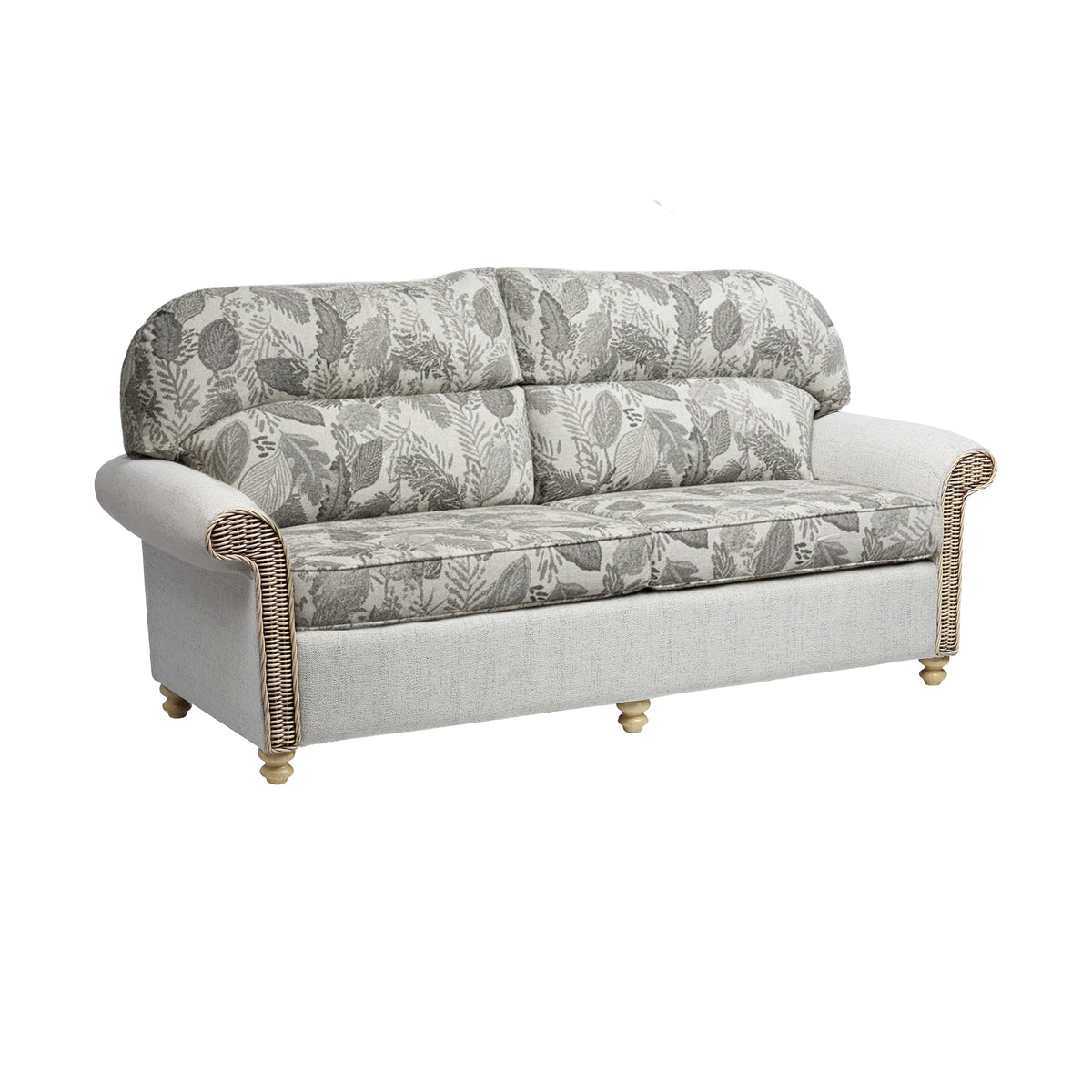 Samford 3 Seater, Footstool in Jazz Grey & 4 FREE Scatter Cushions