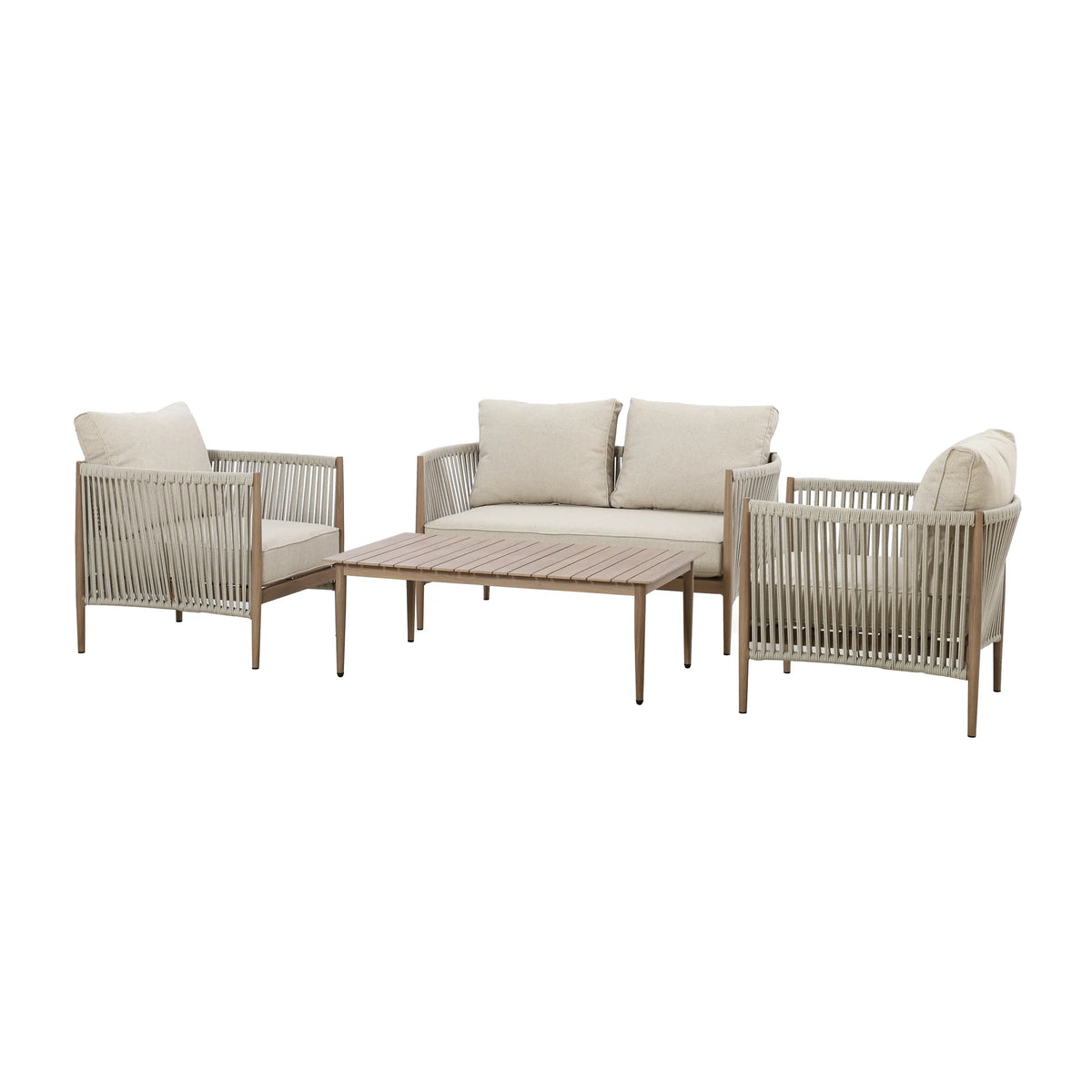 Sardinia 2 Seat Sofa Set - Natural Linen