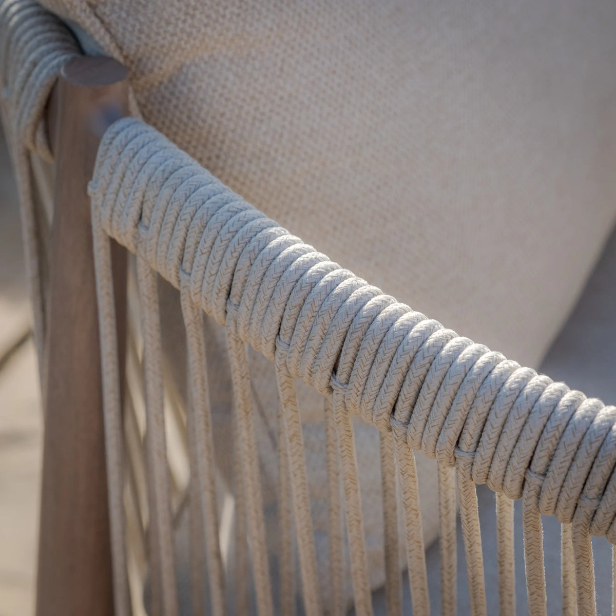 Sardinia 8 Seat Square Dining Set - Natural Linen