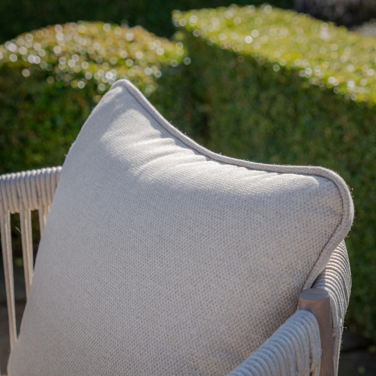 Sardinia 8 Seat Square Dining Set - Natural Linen