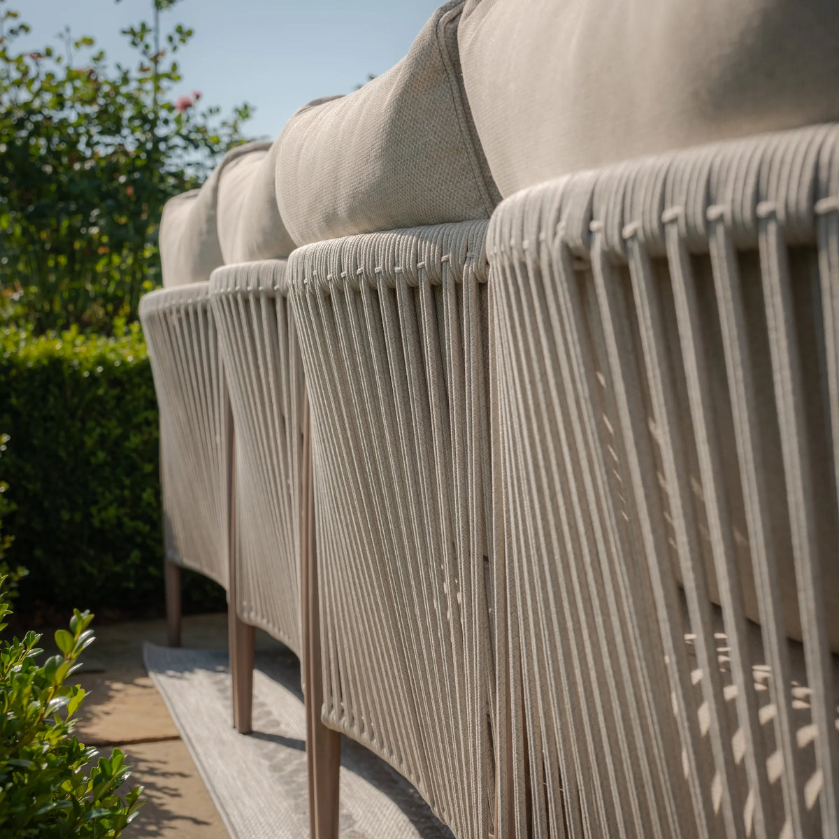 Sardinia Large Corner Sofa Set - Natural Linen
