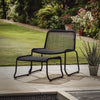 Sartina Lounge Chair with Footstool - Black