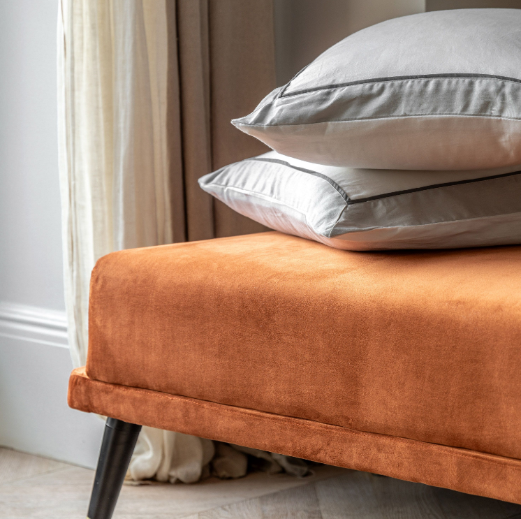 Dora Sofa Bed in Orange