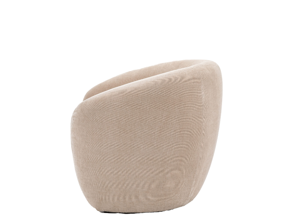 Corfu Curved Armchair in Cream