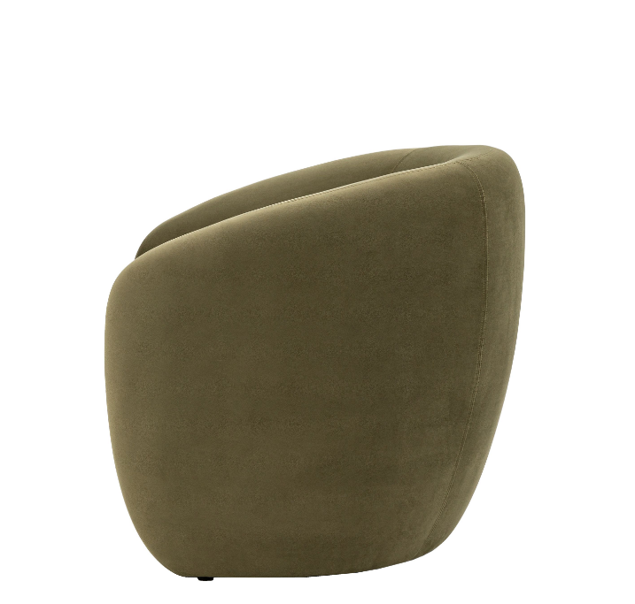 Corfu Curved Armchair in Green