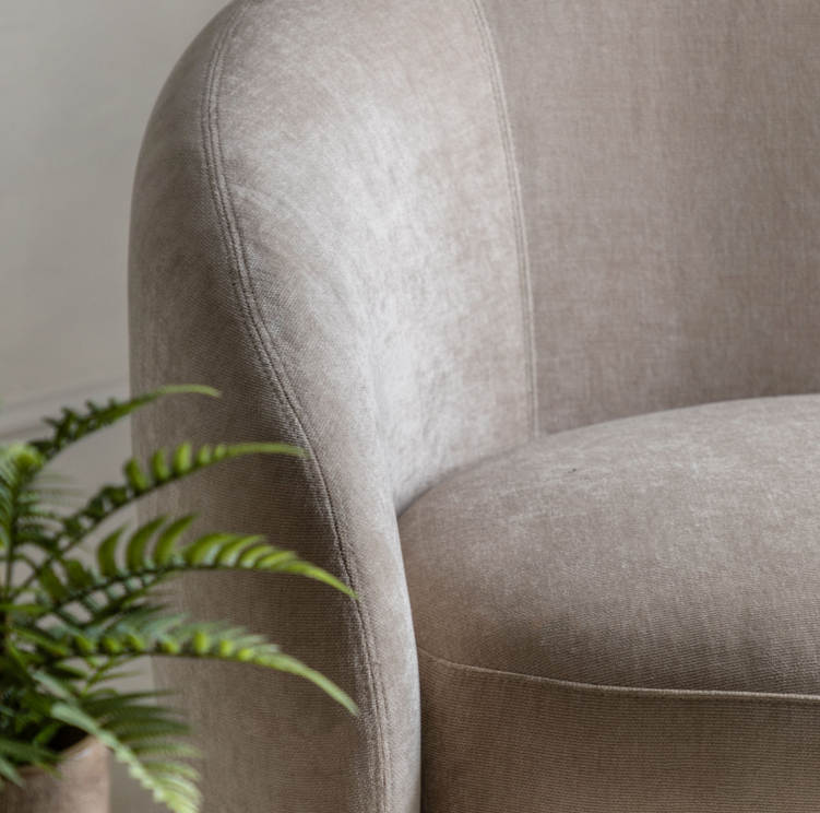 Corfu Curved Sofa in Cream