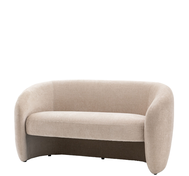 Corfu Curved Sofa in Cream