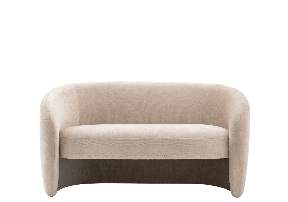 Corfu Curved Sofa in Cream
