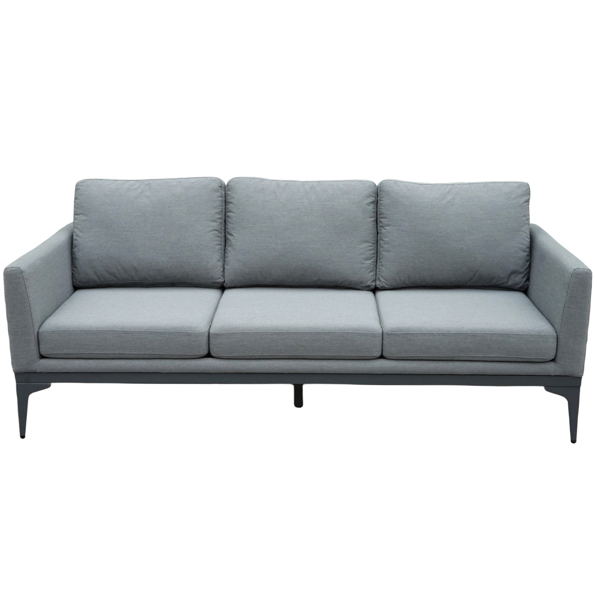 Sergio Outdoor 3 Seater Set with Fire Pit Dining Table - Waterproof Fabric