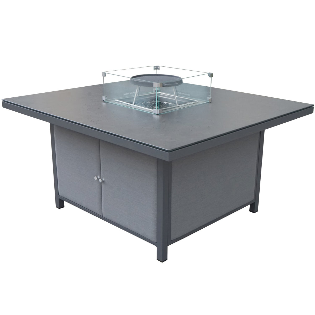 Sergio Outdoor U Shaped Furniture Set with Fire Pit Table - Waterproof Fabric