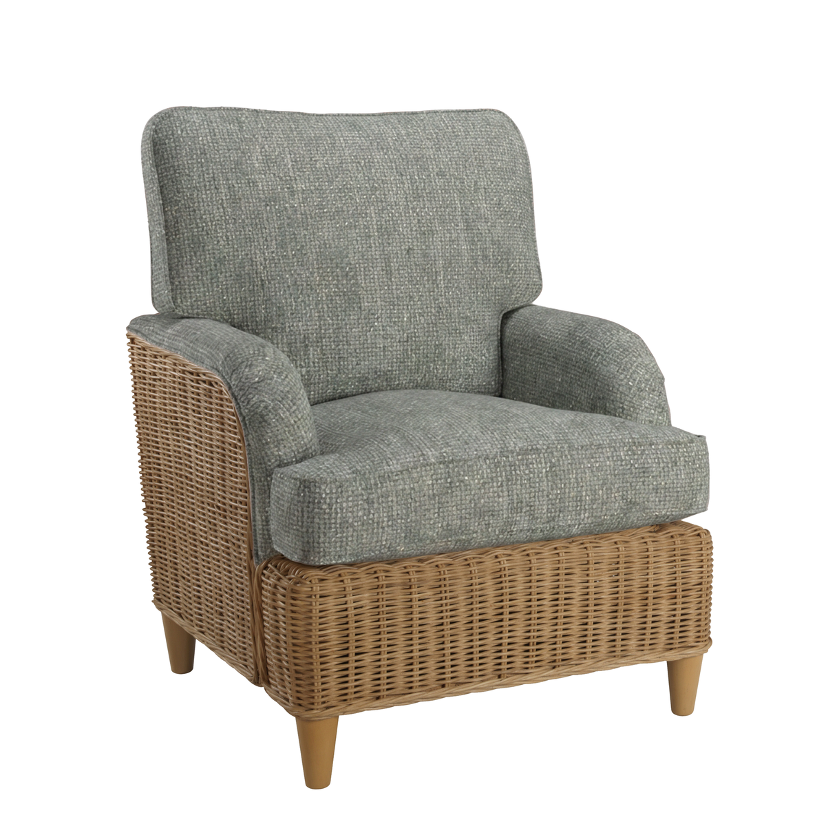 Seville Light Oak Armchair in Jubilee Grey