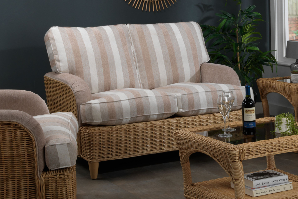 Seville Light Oak 2 Seater Sofa