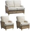Seville Light Oak 2 Seater 3pc Suite